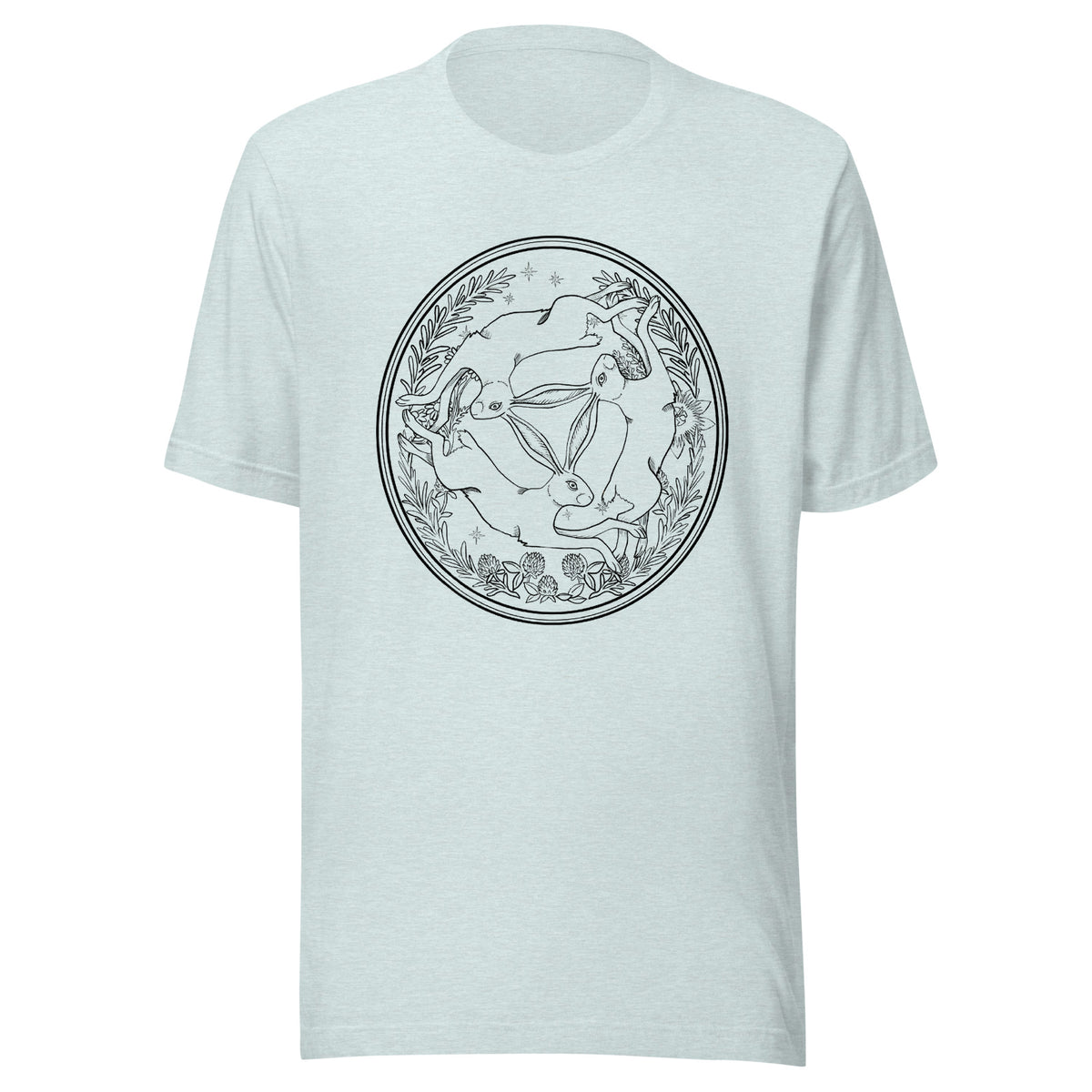 Three Hares Black T-shirt