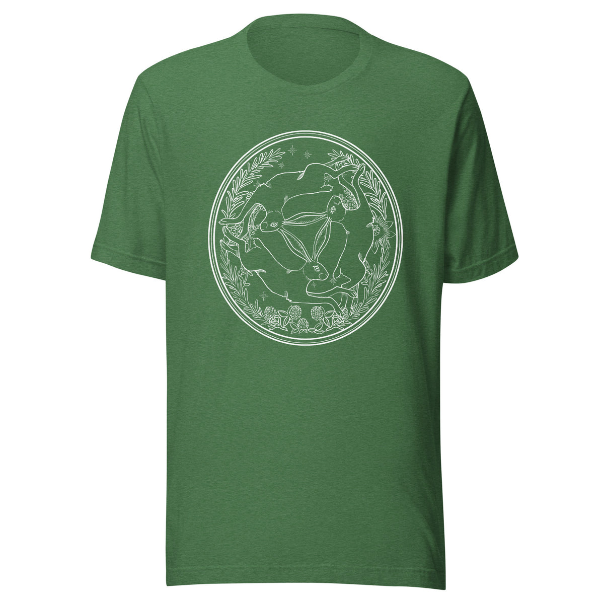 Three Hares White T-shirt