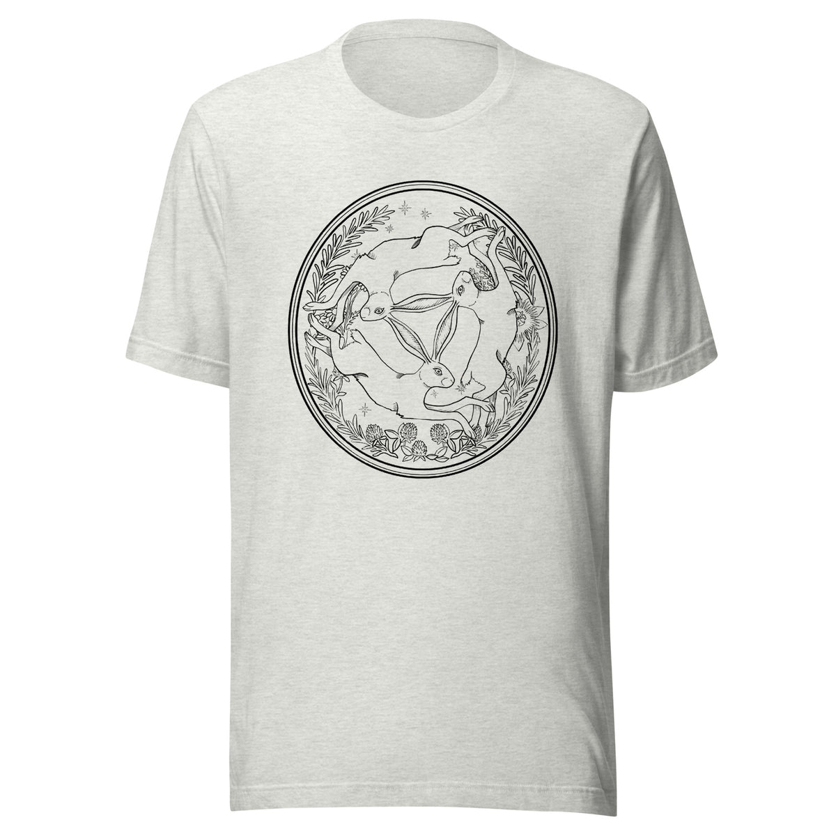 Three Hares Black T-shirt
