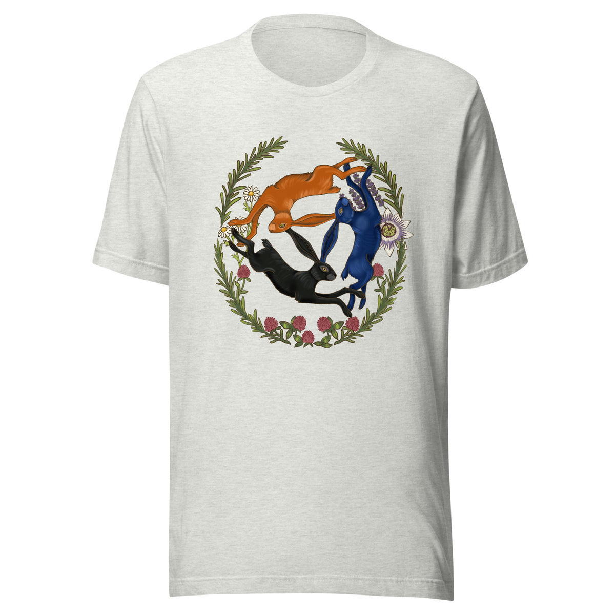 Three Hares Color T-shirt