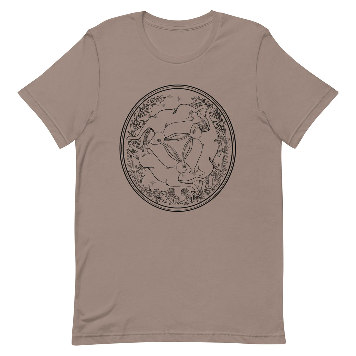 Three Hares Black T-shirt