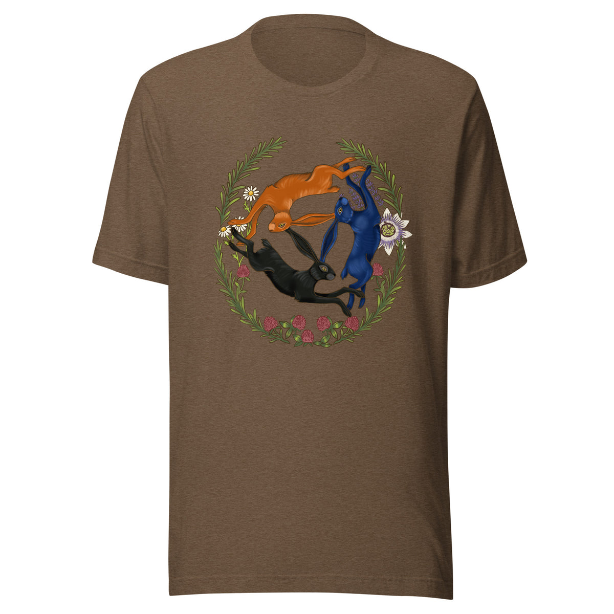Three Hares Color T-shirt