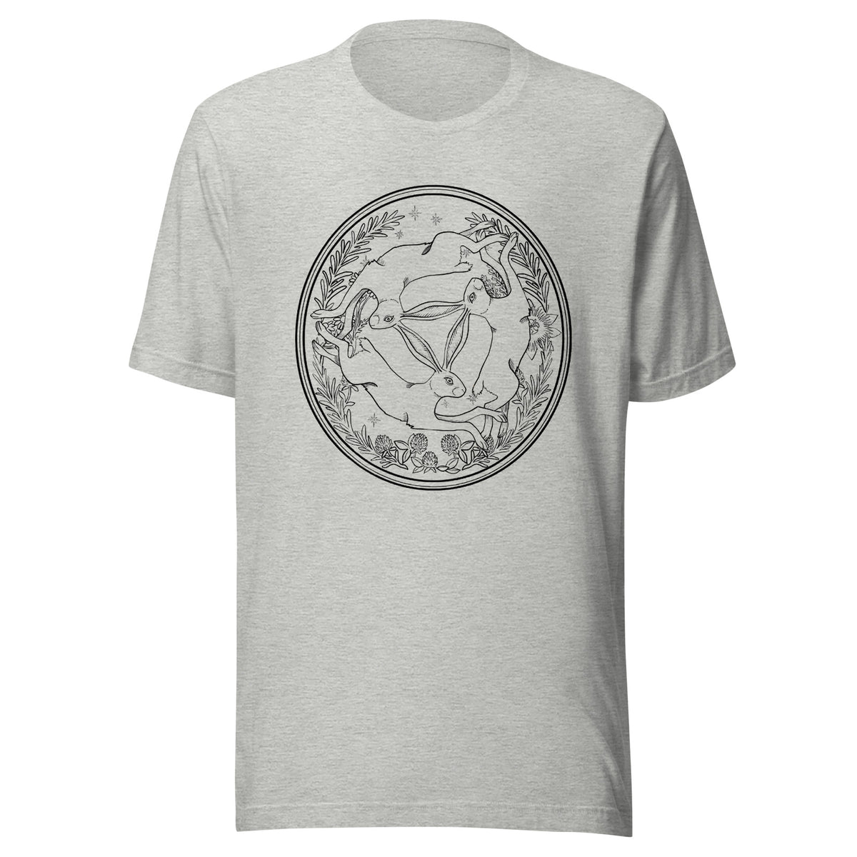 Three Hares Black T-shirt