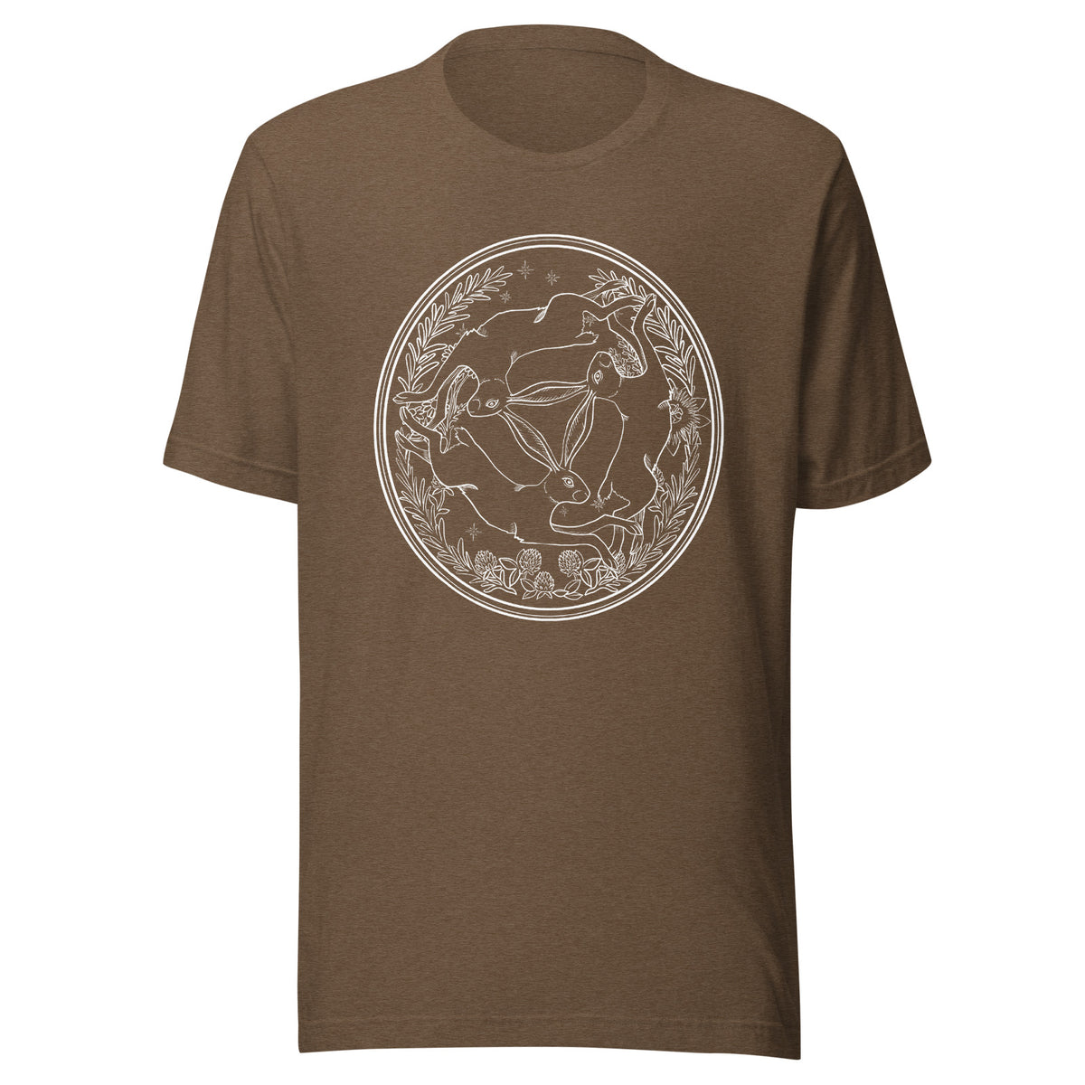 Three Hares White T-shirt