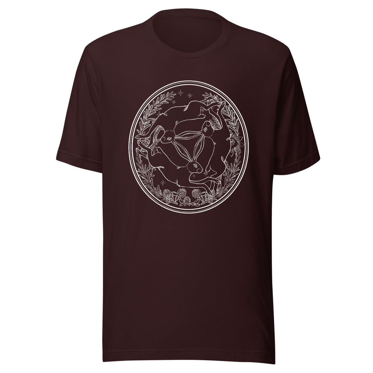 Three Hares White T-shirt