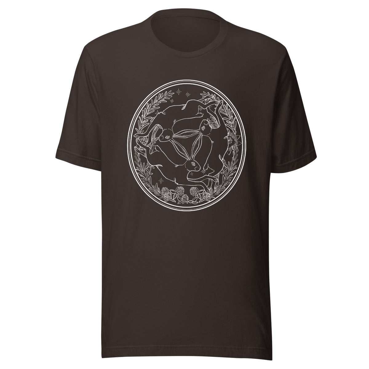 Three Hares White T-shirt