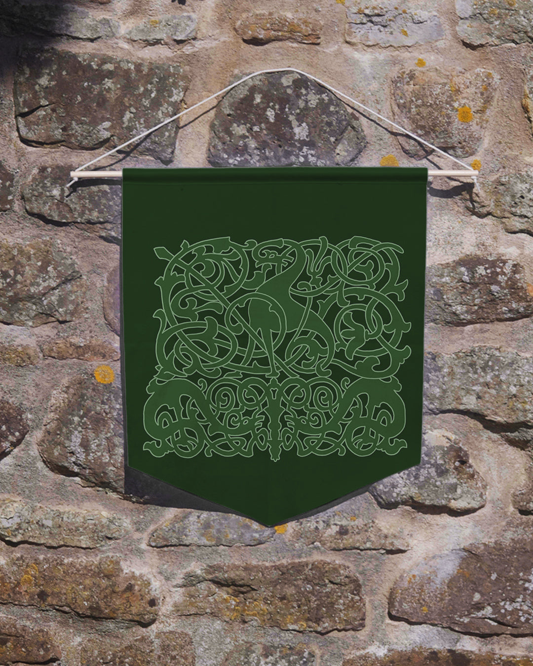 Celtic Dragon Green Pennant